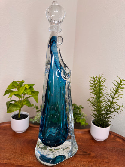 Imagem de Murano - Nossa Senhora de Fátima - Aquamarine | 36 cm