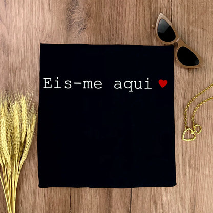 Camiseta Feminina - Preta - Eis-me aqui