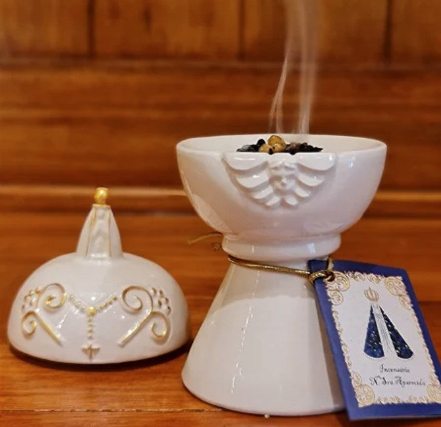 Our Lady of Aparecida censer with lid