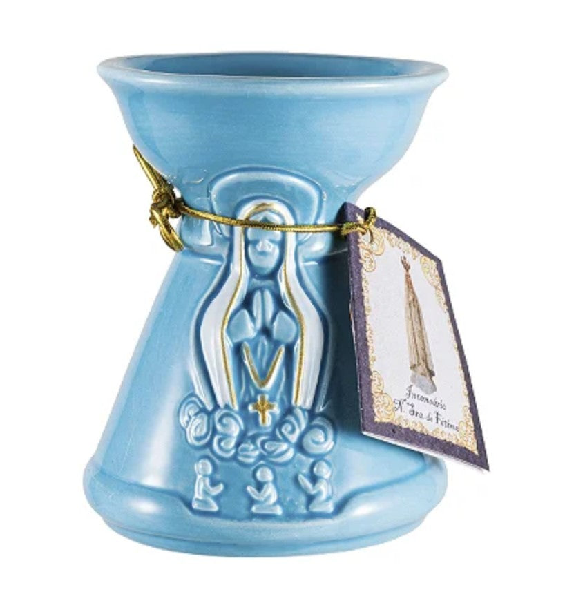 Ceramic Incense Burner – Our Lady of Fatima