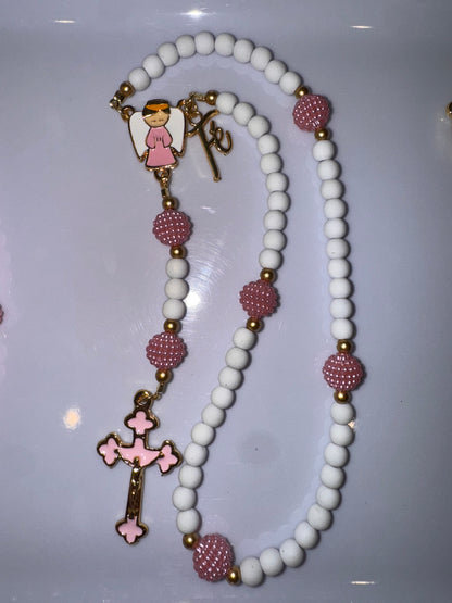 Guardian Angel Rosary with Faith Pendant