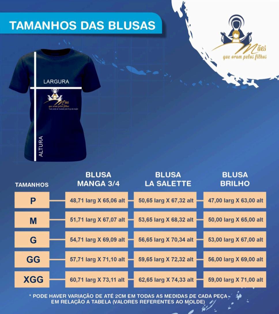 Camiseta Nossa Senhora de La Salette